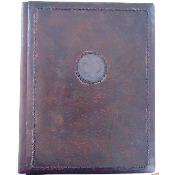 Vintage Leather Bulgarian Communist Party БКП NoteBook Hard Cover Journal Folder - Picture 3 of 10